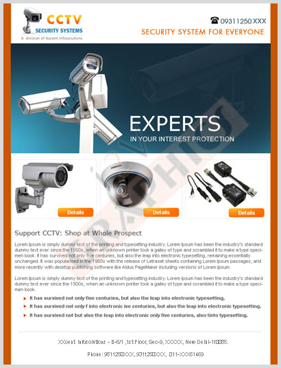 Emailer desinged by us