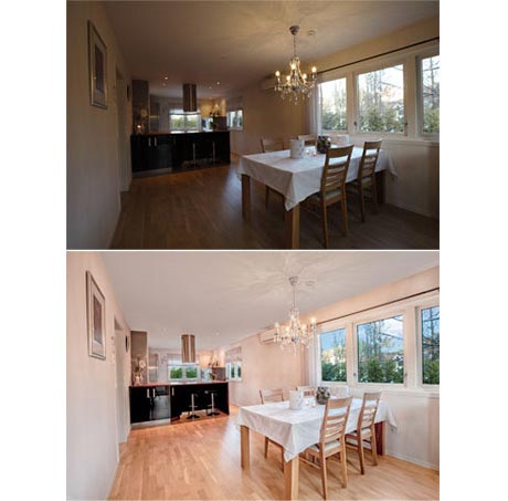 Real estate photo shot